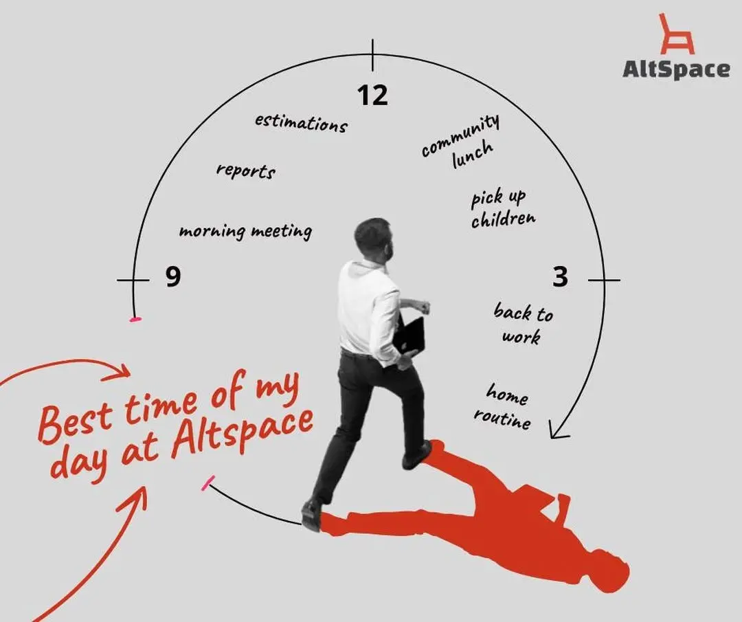 Reserve your seat or book shared office space for your employees and have the best time of your day at Altspace.

Connec