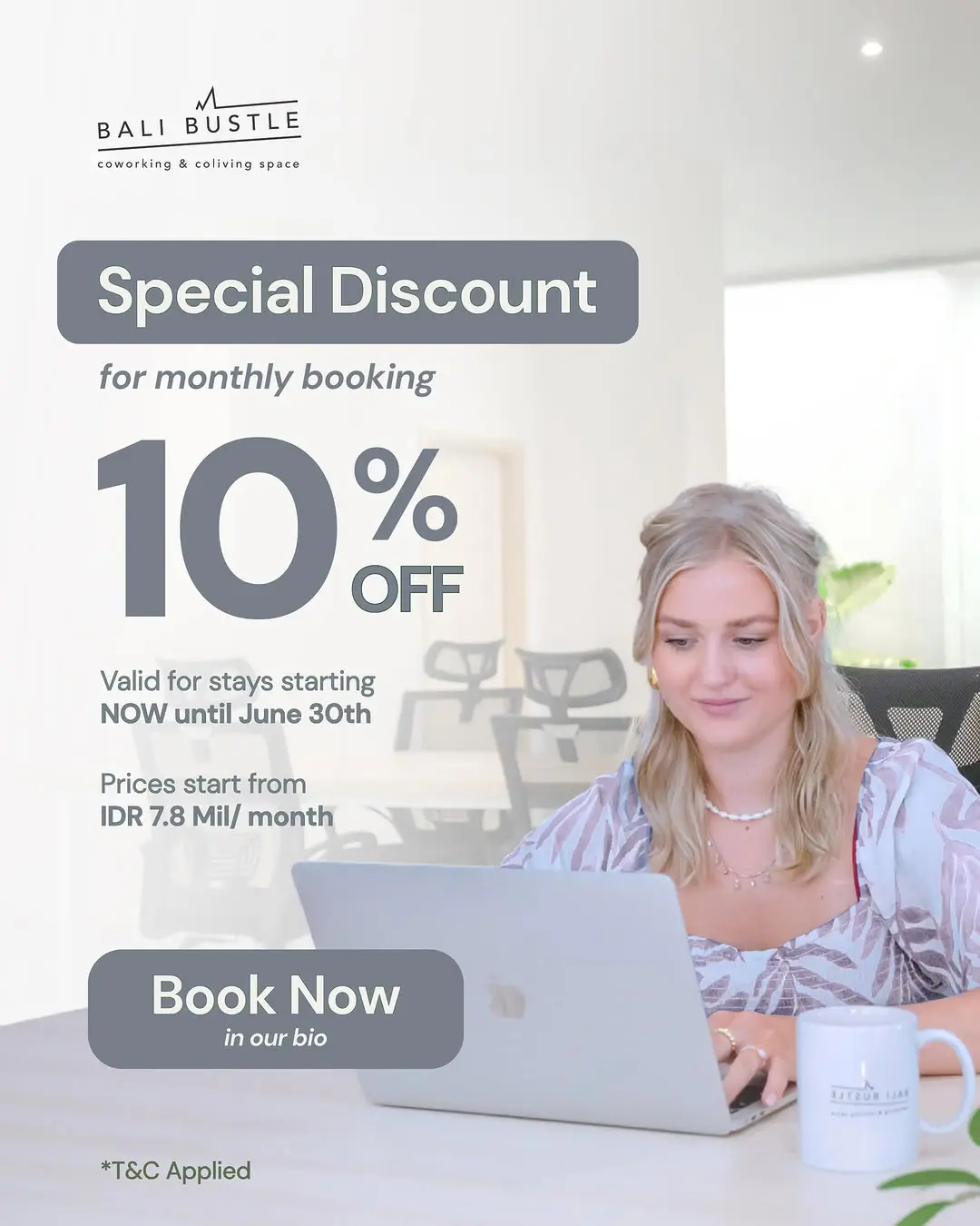 Ready to make Bali your home base this month? Move into Bali Bustle Kuta or Bustle Base and enjoy exclusive savings! 🌴

