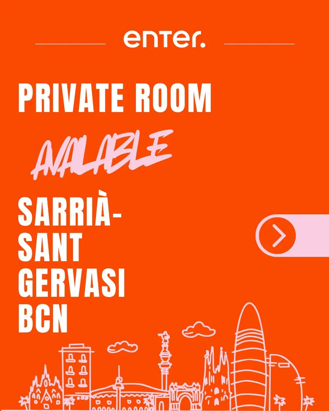 Private double room available in Sarrià–Sant Gervasi 🏡

Fully furnished, bright, and designed for a calm co-living exper
