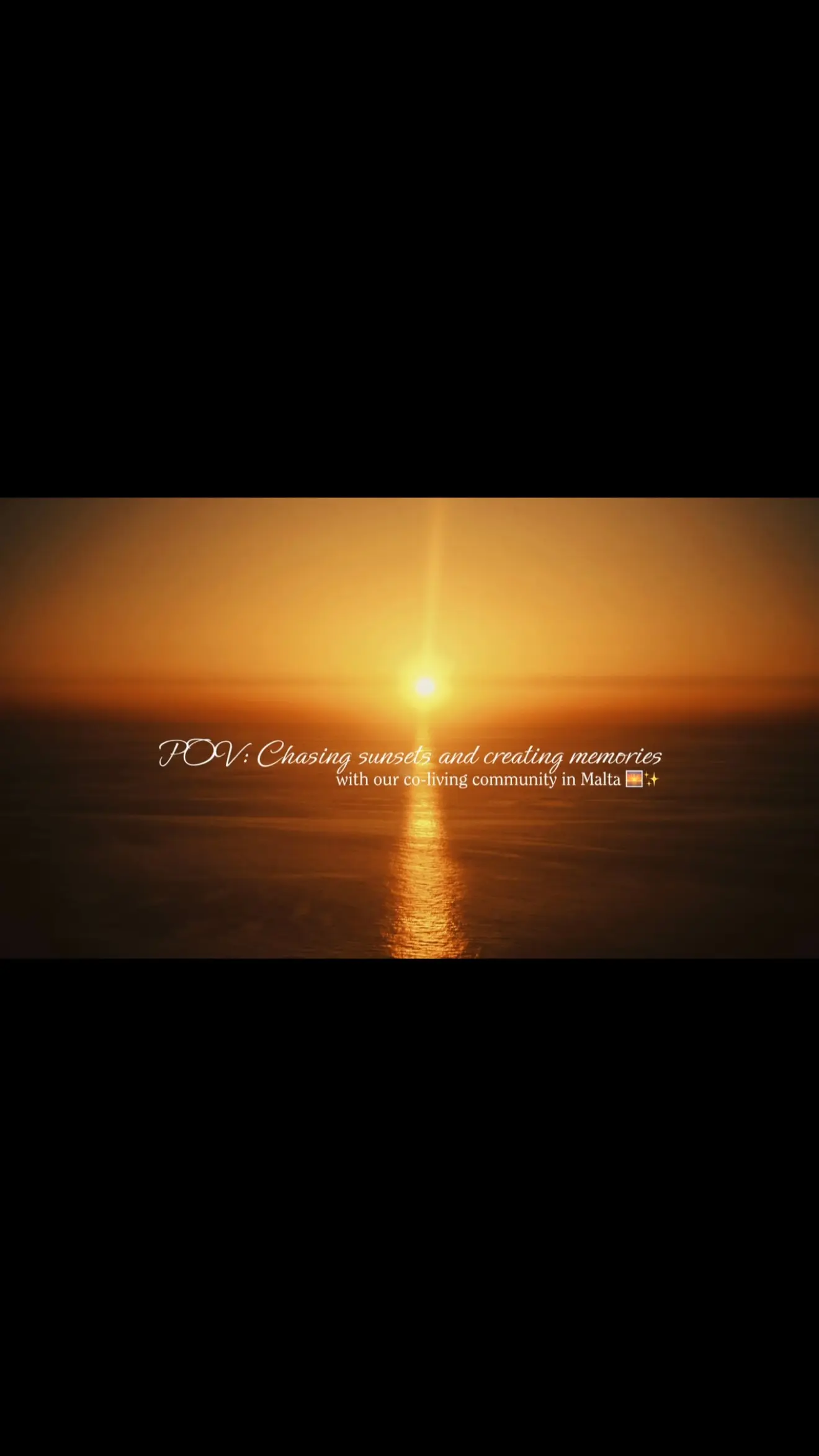 POV: Chasing sunsets and creating memories with our co-living community in Malta 🌅✨

Some moments are simple, but they b