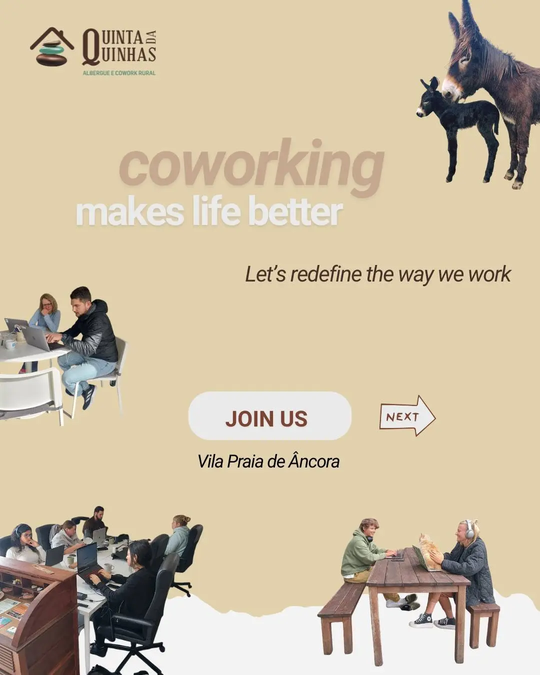 🧐 Looking for a place to work, connect, and grow?

Discover our coworking space in Vila Praia de Âncora (Caminha) - surr